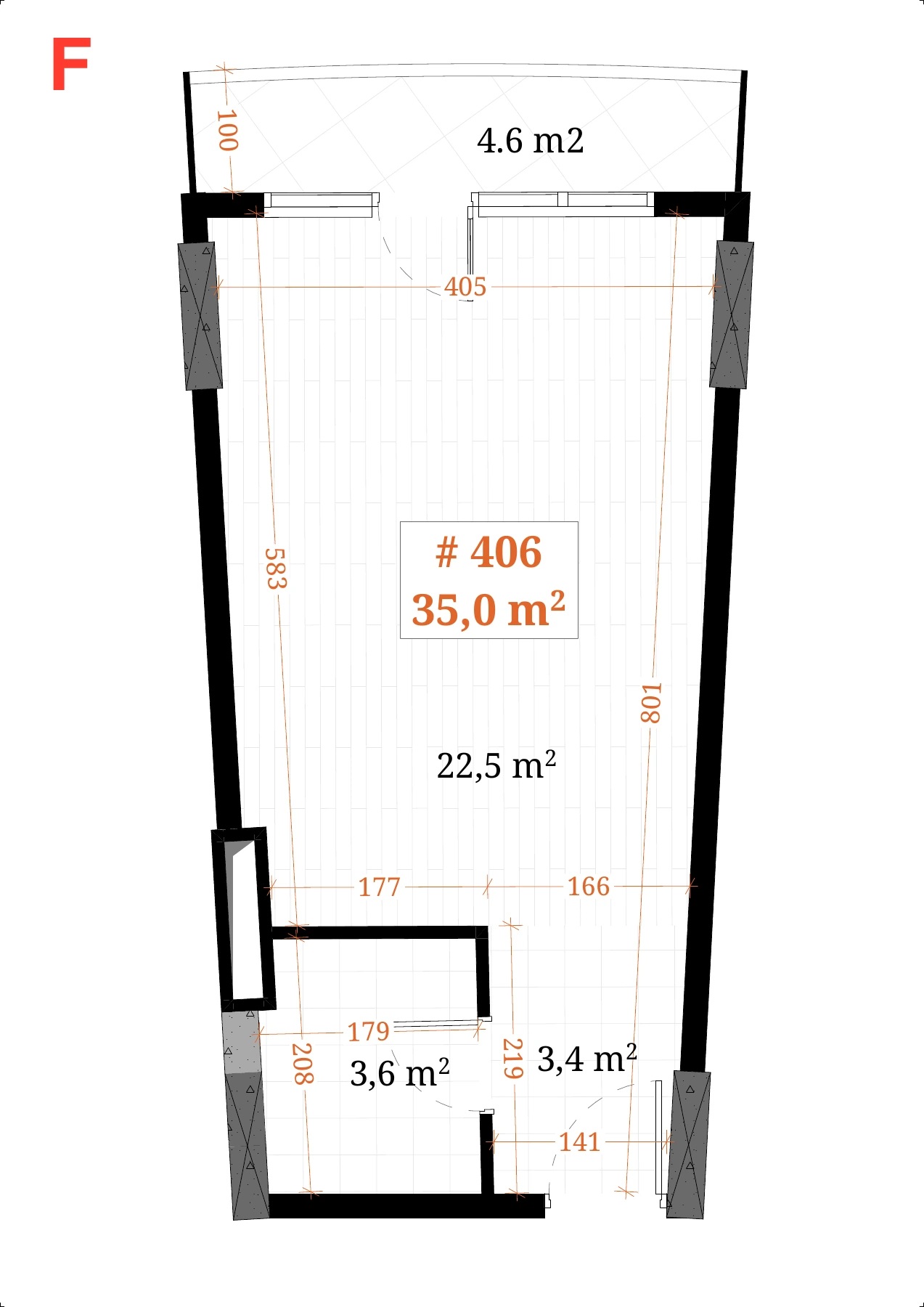 Dimensioned plan